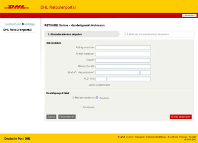 Handelspunkt-Hohmann - Retourenmanagement