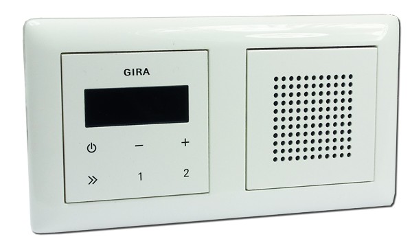 Gira UnterputzRadio RDS mit Lautsprecher und Rahmen
