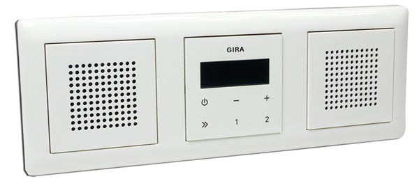 Gira UnterputzRadio RDS mit 2 Lautsprecher und Rahmen