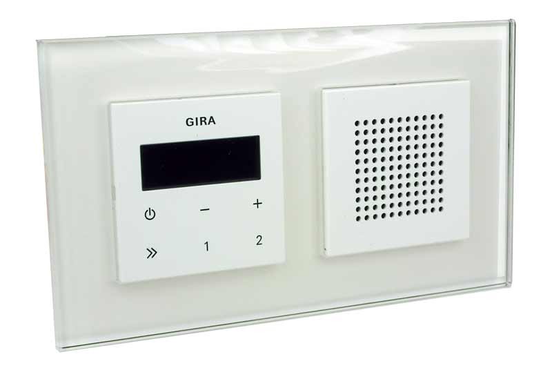 Gira UnterputzRadio RDS mit Lautsprecher und Rahmen